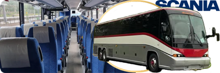 Scania Coach Bus service in NYC
