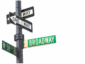 One way nyc sign